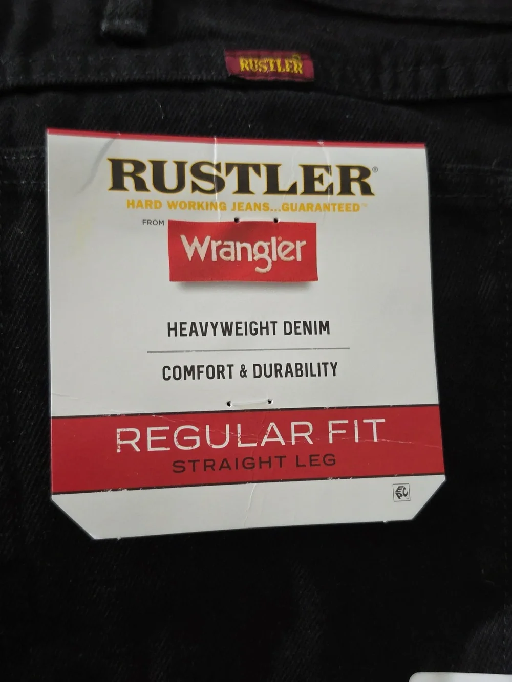 Wrangler Jeans Rustler Men's Wrangler Regular Fit Straight Leg Jeans Heavyweight